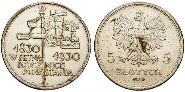 5 Zloty Deuxième République de Pologne (1918 - 1939) Argent 