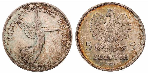 5 Zloty Deuxième République de Pologne (1918 - 1939) Argent 