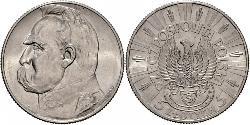 5 Zloty Seconda Repubblica Polacca (1918 - 1939) Argento Józef Piłsudski