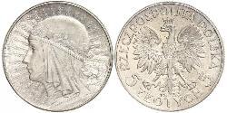 5 Zloty Seconda Repubblica Polacca (1918 - 1939) Argento Giovanni III di Polonia (1629-1696)