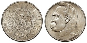 5 Zloty Seconda Repubblica Polacca (1918 - 1939) Argento Józef Piłsudski