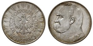 5 Zloty Seconda Repubblica Polacca (1918 - 1939) Argento Józef Piłsudski