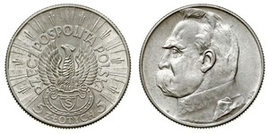 5 Zloty Seconda Repubblica Polacca (1918 - 1939) Argento Józef Piłsudski