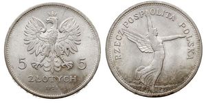 5 Zloty Seconda Repubblica Polacca (1918 - 1939) Argento 