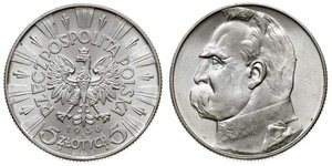 5 Zloty Seconda Repubblica Polacca (1918 - 1939) Argento Józef Piłsudski