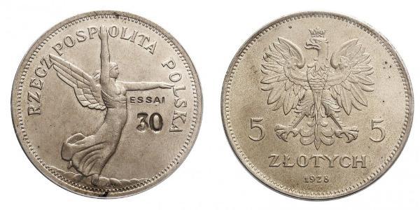 5 Zloty Seconda Repubblica Polacca (1918 - 1939) Argento 