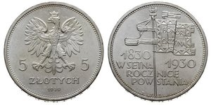 5 Zloty Segunda República Polaca (1918 - 1939) Plata 