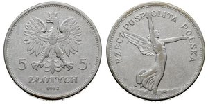 5 Zloty Segunda República Polaca (1918 - 1939) Plata 