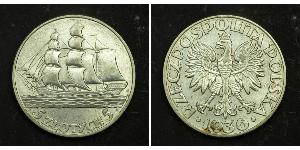 5 Zloty Segunda República Polaca (1918 - 1939) Plata 