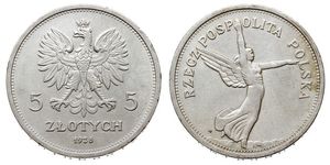 5 Zloty Segunda República Polaca (1918 - 1939) Plata 