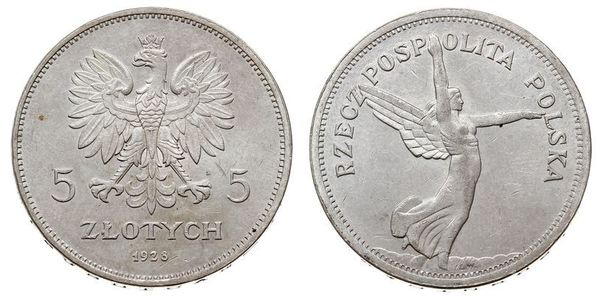 5 Zloty Segunda República Polaca (1918 - 1939) Plata 