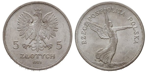 5 Zloty Segunda República Polaca (1918 - 1939) Plata 