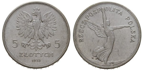 5 Zloty Segunda República Polaca (1918 - 1939) Plata 