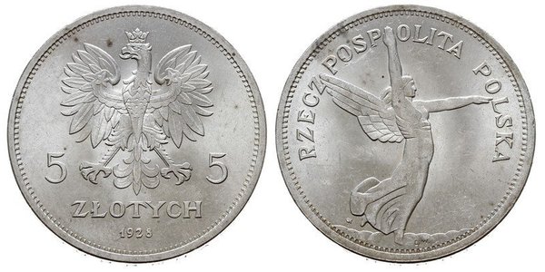 5 Zloty Segunda República Polaca (1918 - 1939) Plata 