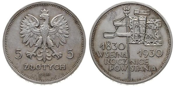 5 Zloty Segunda República Polaca (1918 - 1939) Plata 