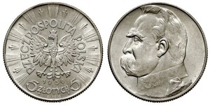 5 Zloty Zweite Polnische Republik (1918 - 1939) Silber Józef Piłsudski