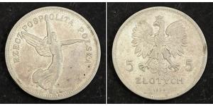 5 Zloty Zweite Polnische Republik (1918 - 1939) Silber 