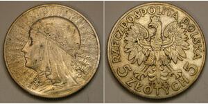5 Zloty Zweite Polnische Republik (1918 - 1939) Silber Johann III. Sobieski (1629-1696)
