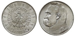 5 Zloty Second Polish Republic (1918 - 1939) Silver Józef Piłsudski