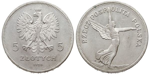 5 Zloty Second Polish Republic (1918 - 1939) Silver 