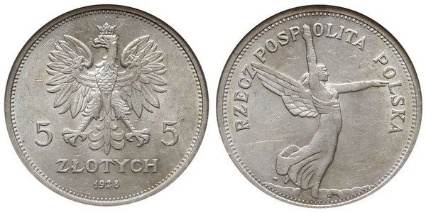 5 Zloty Second Polish Republic (1918 - 1939) Silver 