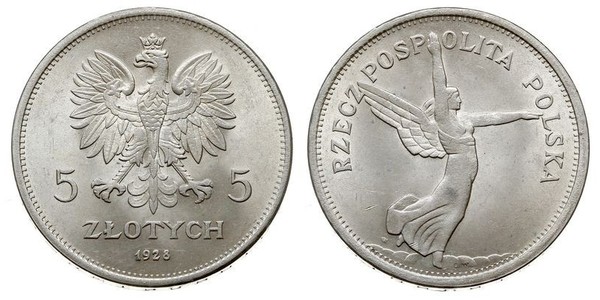 5 Zloty Second Polish Republic (1918 - 1939) Silver 