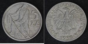 5 Zloty 波兰人民共和国 (1944 - 1989)  