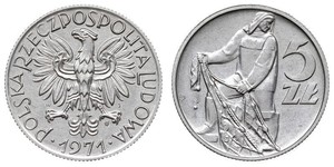 5 Zloty 波兰人民共和国 (1944 - 1989)  