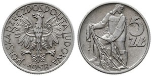 5 Zloty 波兰人民共和国 (1944 - 1989)  