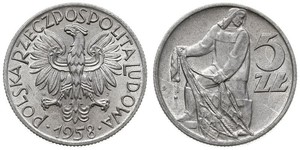 5 Zloty 波兰人民共和国 (1944 - 1989)  
