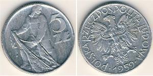 5 Zloty 波兰人民共和国 (1944 - 1989)  