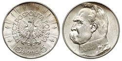 5 Zloty 波兰第二共和国 (1918 - 1939) 銀 约瑟夫·毕苏斯基
