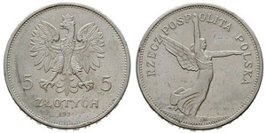 5 Zloty 波兰第二共和国 (1918 - 1939) 銀 