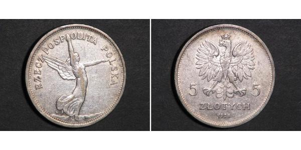 5 Zloty 波兰第二共和国 (1918 - 1939) 銀 