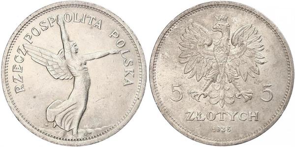 5 Zloty 波兰第二共和国 (1918 - 1939) 銀 