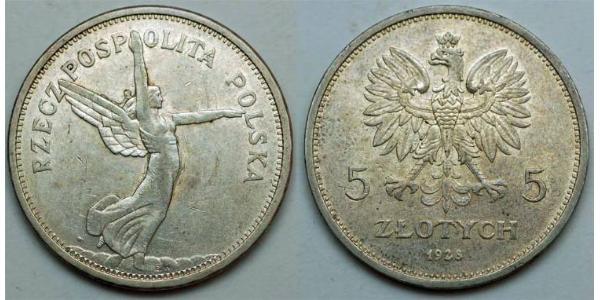 5 Zloty 波兰第二共和国 (1918 - 1939) 銀 
