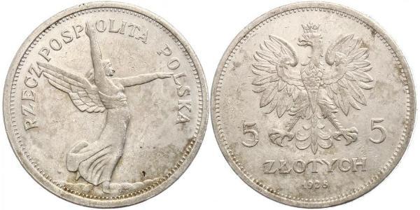5 Zloty 波兰第二共和国 (1918 - 1939) 銀 