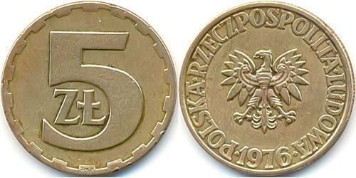 5 Zloty 波兰人民共和国 (1944 - 1989) 黃銅 