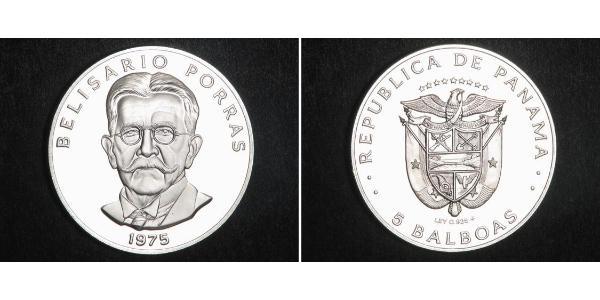 5 Бальбоа Панама Нікель/Мідь Belisario Porras Barahona (1856 - 1942)