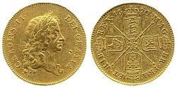 5 Гинея Королевство Англия (927-1649,1660-1707) Золото Карл II (1630-1685)