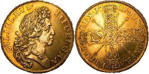 5 Гинея Королевство Англия (927-1649,1660-1707) Золото Вильгельм III (1650-1702)