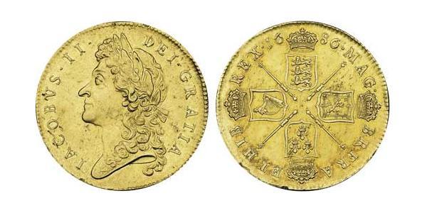 5 Гинея Королевство Англия (927-1649,1660-1707) Золото Яков II (1633-1701)