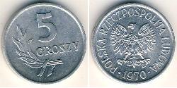 5 Грош Польська Народна Республіка (1952-1990) Алюміній 