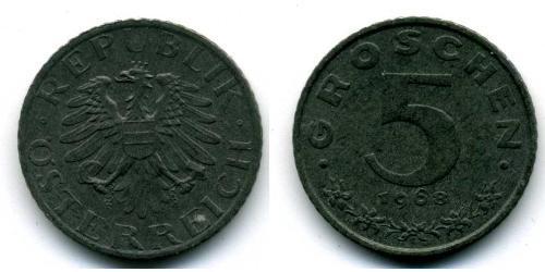 5 Грош Allied-occupied Austria (1945-1955) Цинк 