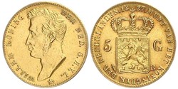 5 Гульден Нидерланды Золото William I of the Netherlands (1772 - 1843)