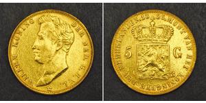 5 Гульден Нідерланди Золото William I of the Netherlands (1772 - 1843)