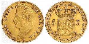 5 Гульден Нідерланди Золото William I of the Netherlands (1772 - 1843)