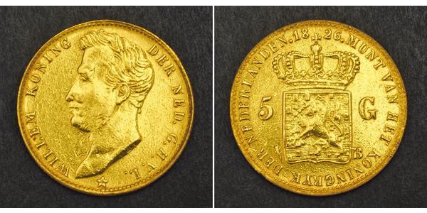 5 Гульден Нідерланди Золото William I of the Netherlands (1772 - 1843)