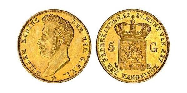 5 Гульден Нідерланди Золото William I of the Netherlands (1772 - 1843)