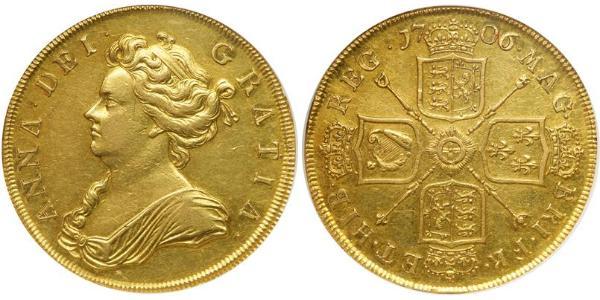 5 Гінея Королівство Англія (927-1649,1660-1707) Золото Анна Стюарт(1665-1714)
